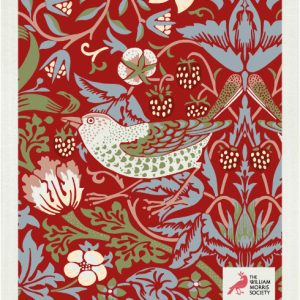 Strawberry thief red William Morris disktrasa