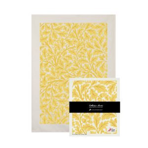 Oak gult gåvoset handduk och disktrasa William Morris