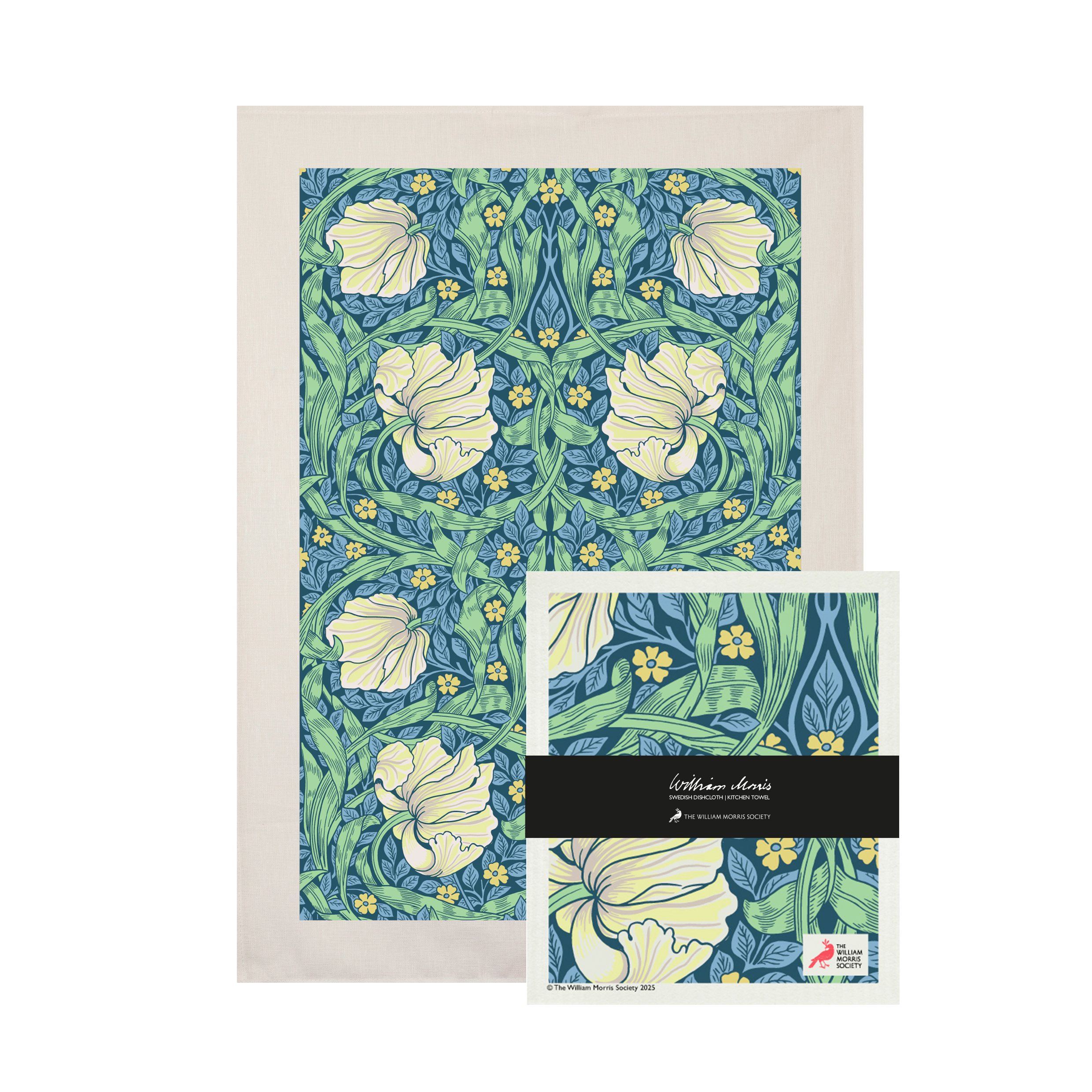 William Morris gåvoset med handduk och disktrasa